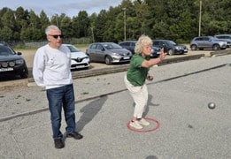 Vänskapsmatch i boule mot Nöbbele