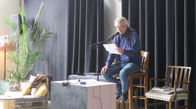 Anders Wallén från Nora, författare, låtskrivare mm berättade om sina böcker