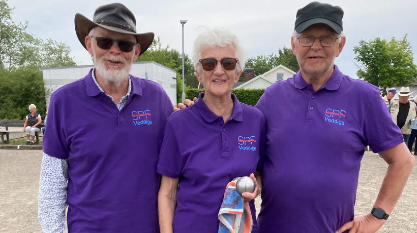 Bengt-Åke, Sonja och Gert. 3:a på Boule-DM 2022.