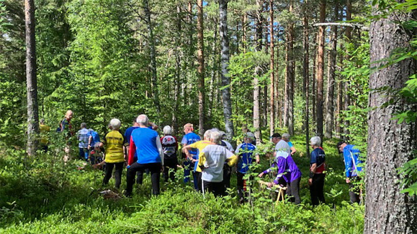 I väntan på start.
