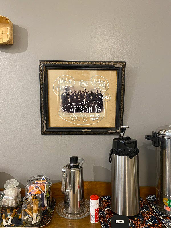 I Eriks cafè smakade kaffe m fika gott.......