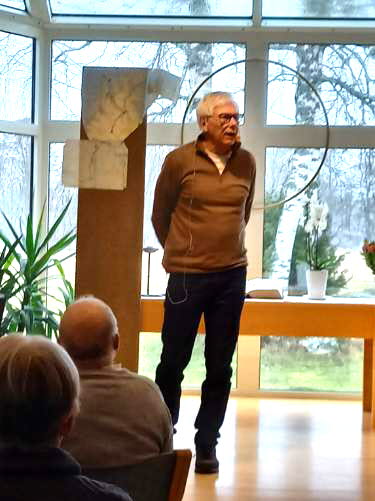 Lars-Gunnar berättade om sina cykelresor genom Sverige ända upp till Nordkap