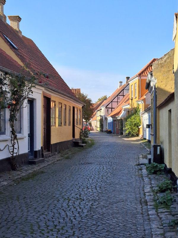 Aerösköping med sina vackra 1700-talshus....