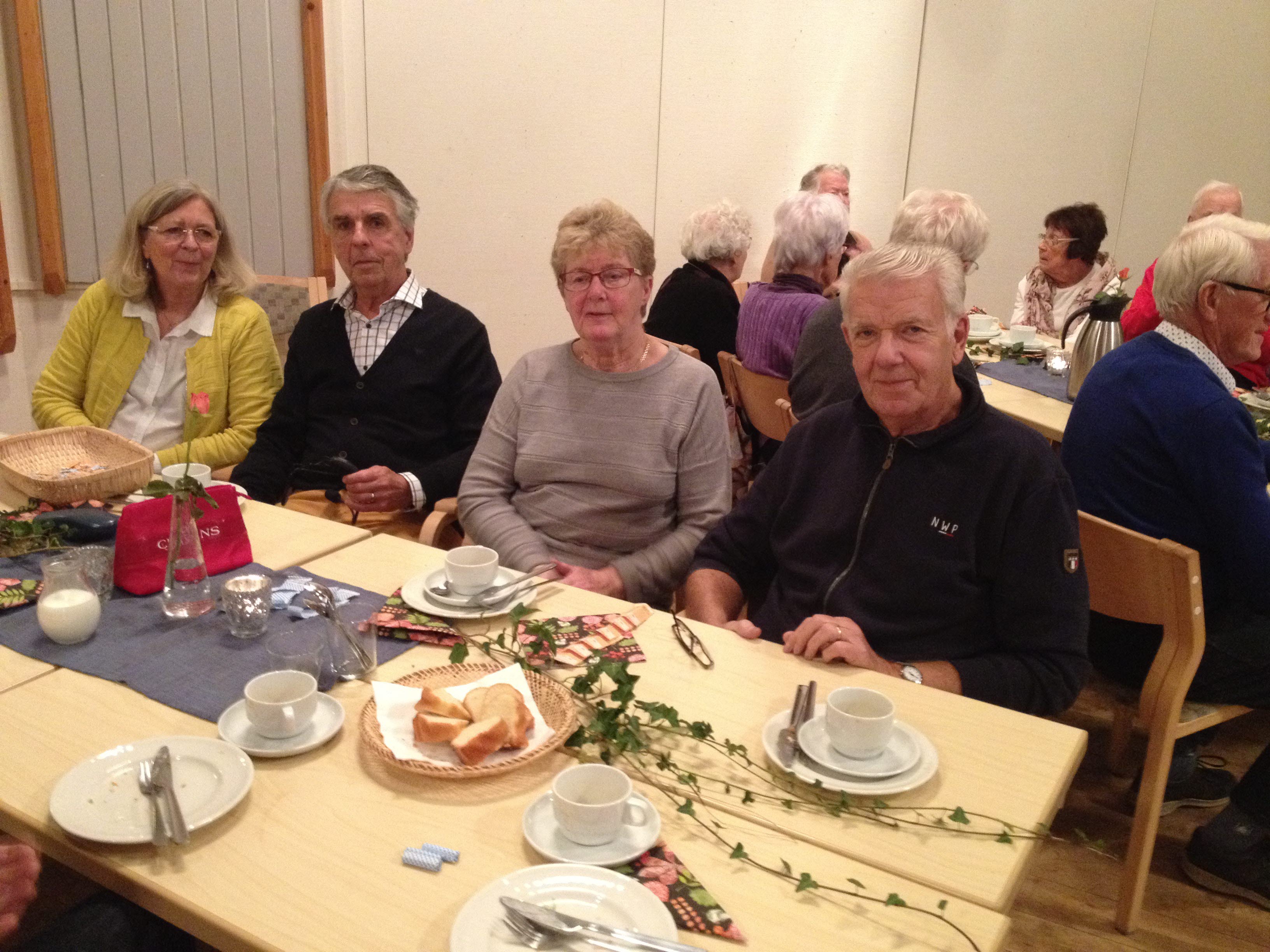 värdgruppen: fr v. Christina och Bengt Friberg, Gerd Olsson och Mats Mårtensson