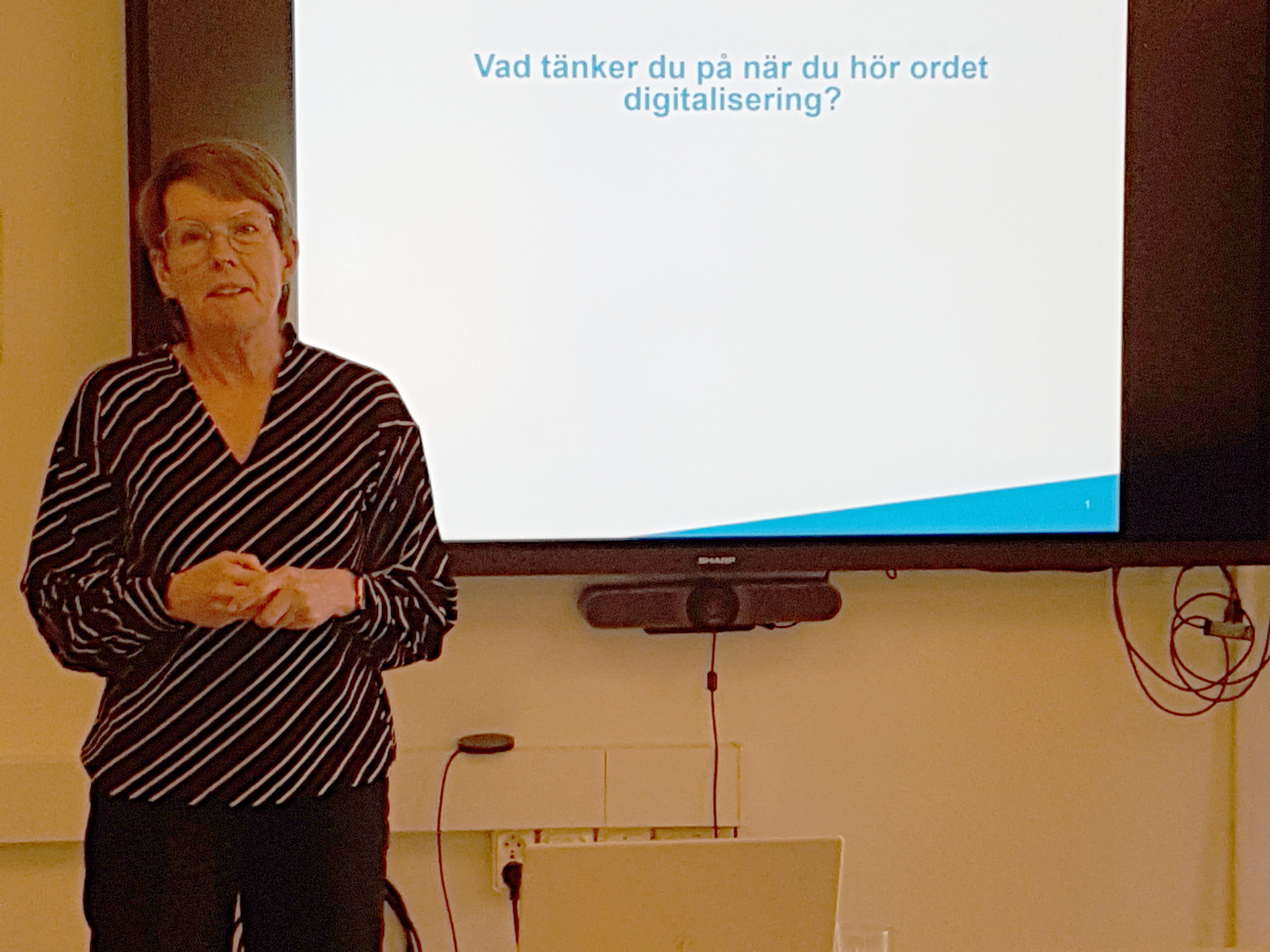 Ellinor Lundstedt digitaliseringsstrateg på förbundet berättade om förbundets digitaliseringsstrategi