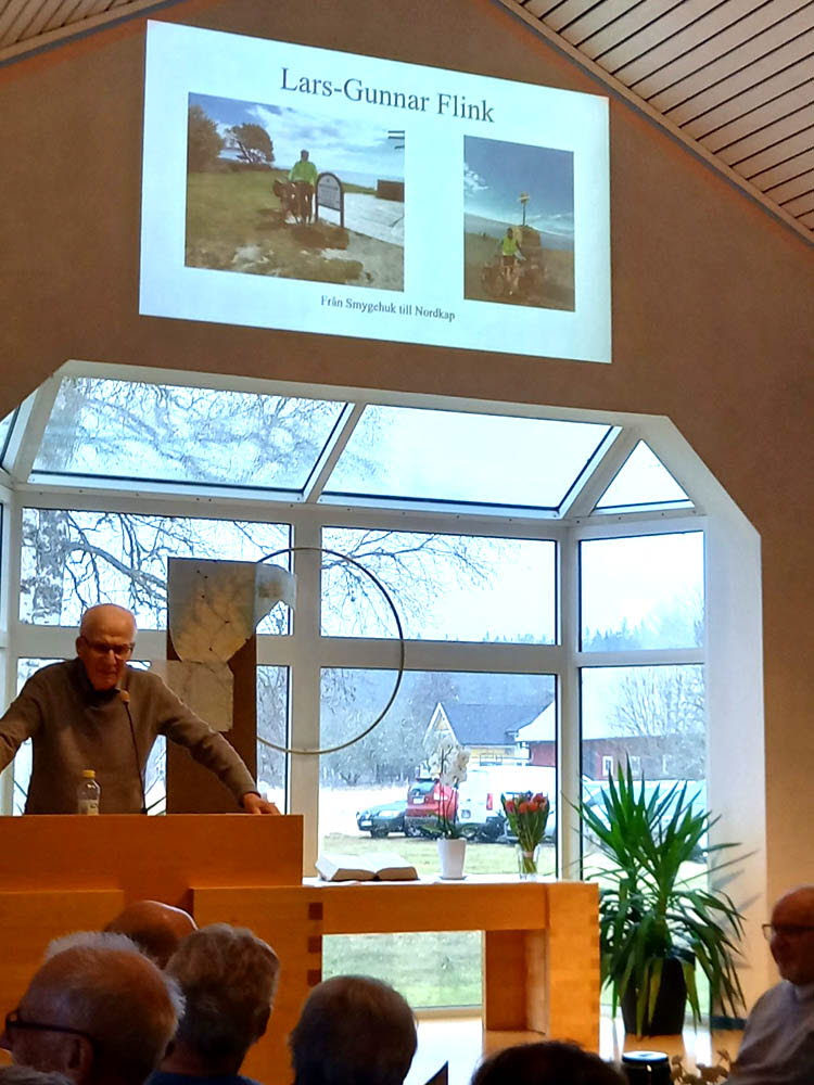 Lars-Gunnar berättade och visade bilder
