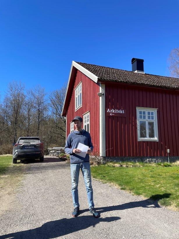 Gustav vid företagshotellet