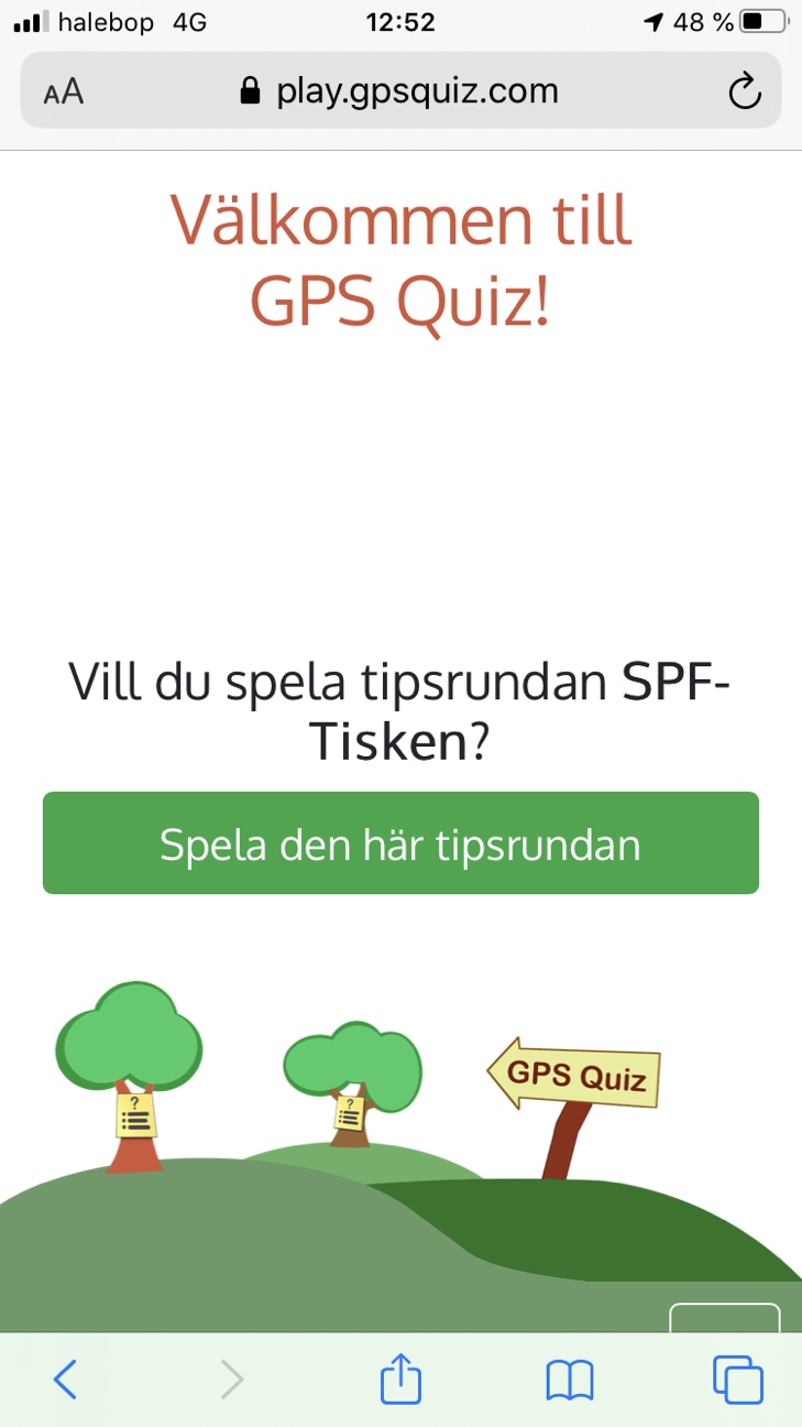 SPF Seniorerna GPS Quiz